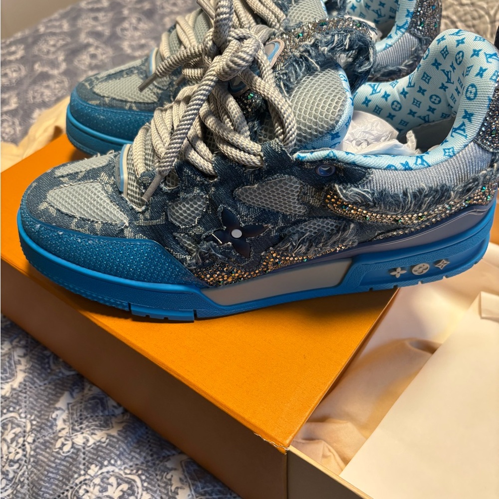 Louis Vuitton Swarovski Monogram Skate Trainer